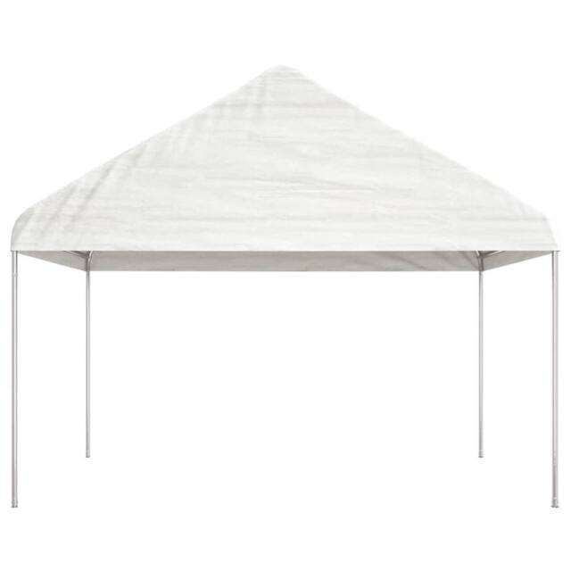 Berkfield Home Gazebo with Roof White 4.46x4.08x3.22 m Polyethylene - image 1