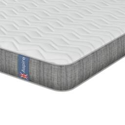 Aspire SleepCraft Hybrid Memory Foam 1000 Pocket Mattress Medium Comfort 23cm in White - Size: Small Double - thumbnail 4