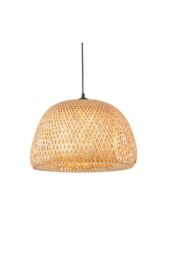 Netlighting Bali Single Pendant Ceiling Lamp Natural Bamboo White Matt Black