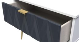 Ready Assembled 2 U Dallas 1 Drawer Wide Side Table (Ready Assembled) in Dark Blue - thumbnail 5