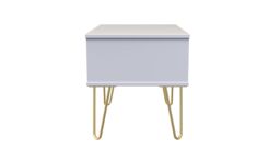 Ready Assembled 2 U Dallas 1 Drawer Wide Side Table (Ready Assembled) in Dark Blue - thumbnail 2