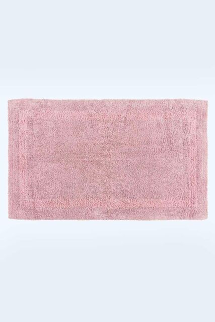 Homescapes Luxury Extra Large Bath Mat Reversible 1600GSM 100% Cotton, 70 x 120cm in Baby Pink - Size: 70 x 120 cm - image 1