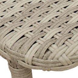 Berkfield Home Folding Garden Table Light Grey 90x51x75 cm Poly Rattan - Size: 90 x 51 x 75 cm - thumbnail 9