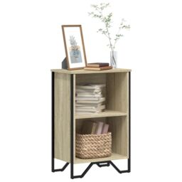Berkfield Home Bookcase Sonoma Oak 50x31x74.5 cm Engineered Wood in Brown - thumbnail 1