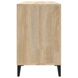 Berkfield Home Shoe Cabinet Sonoma Oak 102x36x60 cm Engineered Wood in Beige - Size: 102 x 36 x 60 cm - thumbnail 6
