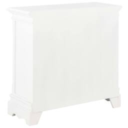 Berkfield Home Sideboard White 70x28x70 cm Solid Pine Wood - Size: 70 x 28 x 70 cm - thumbnail 5