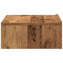 Berkfield Home Bedside Cabinet Old Wood 60x35 cm Engineered Wood in Brown - thumbnail 8