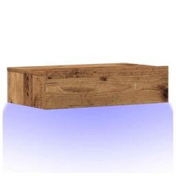 Berkfield Home Bedside Cabinet Old Wood 60x35 cm Engineered Wood in Brown - thumbnail 3