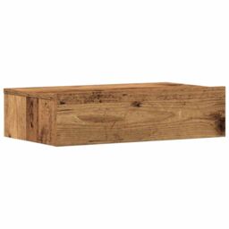 Berkfield Home Bedside Cabinet Old Wood 60x35 cm Engineered Wood in Brown - thumbnail 6