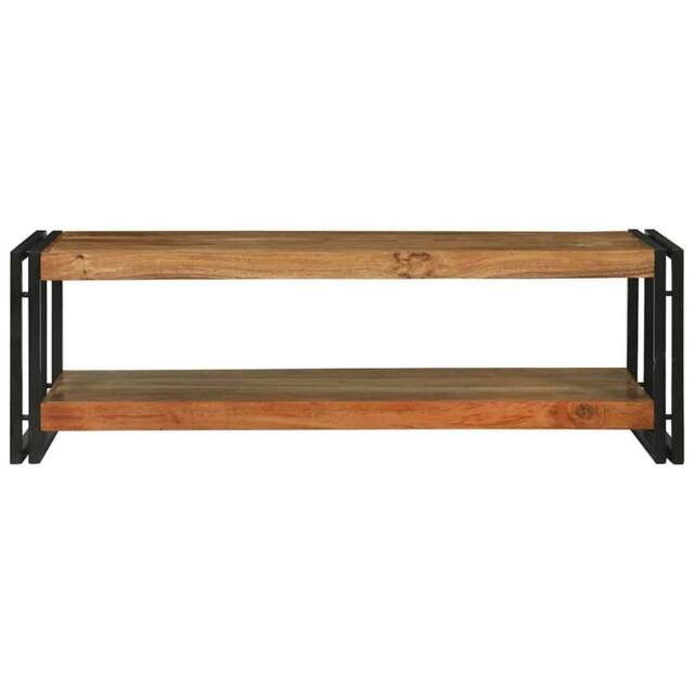Berkfield Home Modern Coffee Table 120x50x38 cm Solid Wood Acacia in Brown - Size: 120 x 50 x 38 cm