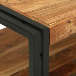 Berkfield Home Modern Coffee Table 120x50x38 cm Solid Wood Acacia in Brown - Size: 120 x 50 x 38 cm - thumbnail 6