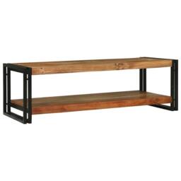 Berkfield Home Modern Coffee Table 120x50x38 cm Solid Wood Acacia in Brown - Size: 120 x 50 x 38 cm - thumbnail 2