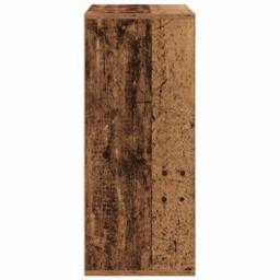 Berkfield Home Book Cabinet Old Wood 60x30x71.5 cm Engineered Wood in Brown - thumbnail 5