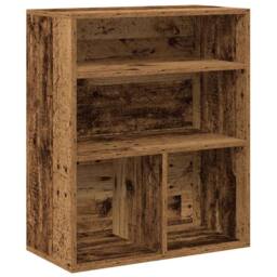 Berkfield Home Book Cabinet Old Wood 60x30x71.5 cm Engineered Wood in Brown - thumbnail 1