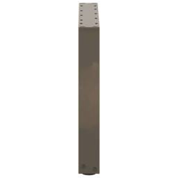 Berkfield Home Coffee Table Legs U-Shaped 2 pcs Natural Steel 50x(42-43) cm Steel in Brown - thumbnail 6