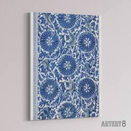 "Artery8 Owen Jones Art Nouveau Flower Pattern in Blue Canvas Wall Art Print - Size: W12"" x H16""" - thumbnail 2