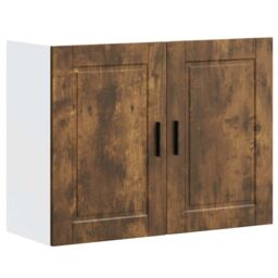 Berkfield Home Kitchen Wall Cabinet Porto Smoked Oak Engineered Wood in Brown - thumbnail 2