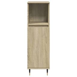 Berkfield Home Durable 3 Piece Bathroom Furniture Set Sonoma Oak Engineered Wood in Light Brown - thumbnail 7