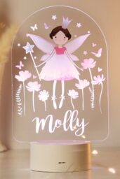 Personalised Memento Company Women's Fairy LED Colour Changing Night Light in Clear - thumbnail 1
