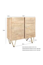 IH Design Small Sideboard Deiondre Light Mango in Brown - thumbnail 6
