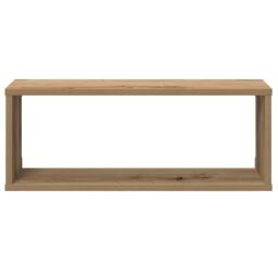 Berkfield Home Wall Cube Shelves 6 pcs Artisan Oak 60x15x23 cm Engineered Wood in Brown - Size: 60 x 15 x 23 cm - thumbnail 5