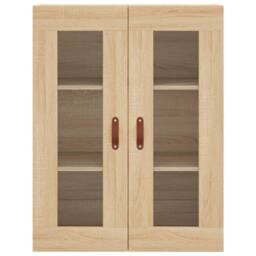 Berkfield Home Highboard Sonoma Oak 69.5x34x180 cm Engineered Wood in Light Tan - thumbnail 6