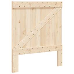 Berkfield Home Beautiful Bed Frame without Mattress with Headboard 90x200 cm Sol in Light Tan - thumbnail 6