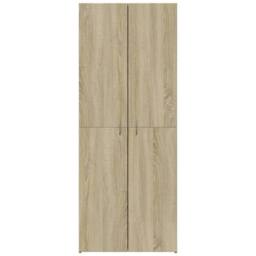 Berkfield Home Durable File Cabinet Sonoma Oak 60x32x153 cm Engineered Wood in Light Tan - Size: 60 x 32 x 153 cm - thumbnail 4