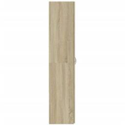 Berkfield Home Durable File Cabinet Sonoma Oak 60x32x153 cm Engineered Wood in Light Tan - Size: 60 x 32 x 153 cm - thumbnail 5