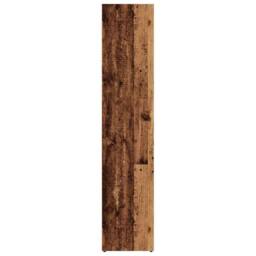 Berkfield Home Elegant Book Cabinet Old Wood 36x30x143 cm Engineered Wood in Brown - Size: 36 x 30 x 143 cm - thumbnail 6