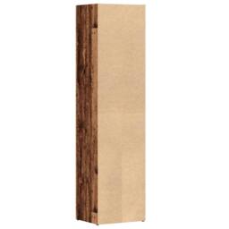 Berkfield Home Elegant Book Cabinet Old Wood 36x30x143 cm Engineered Wood in Brown - Size: 36 x 30 x 143 cm - thumbnail 7
