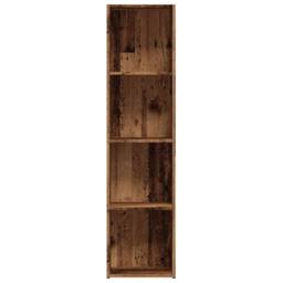 Berkfield Home Elegant Book Cabinet Old Wood 36x30x143 cm Engineered Wood in Brown - Size: 36 x 30 x 143 cm - thumbnail 5
