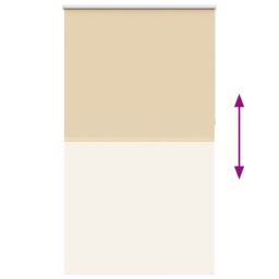 Berkfield Home Roller Blind Blackout Beige 140x210 cm Fabric Width 136.6 cm Polyester - thumbnail 5
