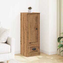 Berkfield Home Highboard Artisian Oak 36x35.5x103.5 cm Engineered Wood in Brown - thumbnail 1