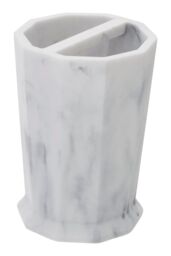 Orsina Riviera Two Compartment Toothbrush Holder in Grey - thumbnail 3