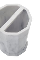 Orsina Riviera Two Compartment Toothbrush Holder in Grey - thumbnail 5