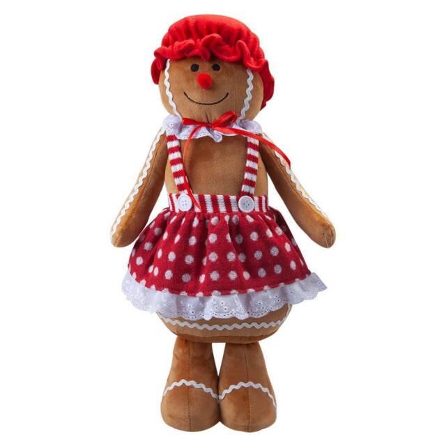VFM e-Store Christmas Gingerbread Woman Decoration 48cm x 27cm Red X 1 - Size: 48 cm x 27 cm - image 1