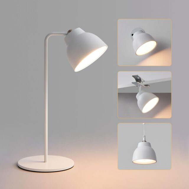 Harper Living 4 IN 1 Rechargeable Table Lamp, 360°Rotate Magnetic Lamp-White in White - image 1