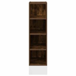 Berkfield Home Bottom Cabinet Smoked Oak 20x44, 5x81, 5 cm Engineered Wood in Brown - thumbnail 4