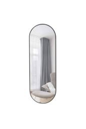 ExtraStar Modern Oval Full Length Wall Mirror with Black Metal Frame - thumbnail 2