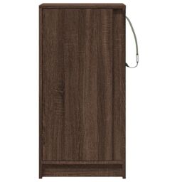Berkfield Home Sideboard with LED Brown Oak 42.5x34x85 cm Engineered Wood - thumbnail 6