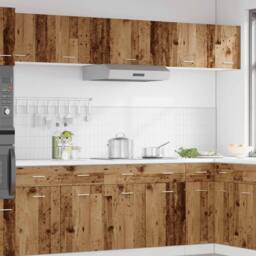 Berkfield Home Hanging Cabinet Lyon Old Wood 60x31x40 cm Engineered Wood in Brown - Size: 60 x 31 x 40 cm - thumbnail 3