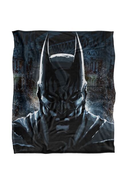 Warner Bros. Batman Close Up Silky Touch Super Soft Throw Blanket 152 X 127 cm in White - image 1