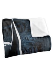 Warner Bros. Batman Close Up Silky Touch Super Soft Throw Blanket 152 X 127 cm in White - thumbnail 3