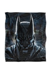 Warner Bros. Batman Close Up Silky Touch Super Soft Throw Blanket 152 X 127 cm in White - thumbnail 1
