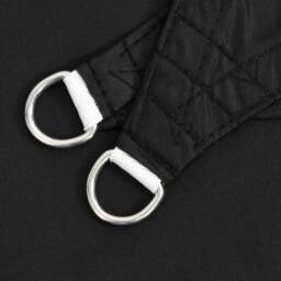 Berkfield Home Sunshade Sail Oxford Fabric Square 4x4 m Black - thumbnail 6
