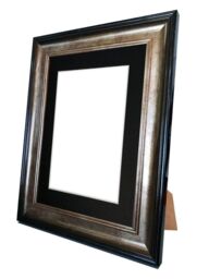 Frames & Mirrors 4U Scandi Black & Gold Frame with Black Mount for Image Size 6 x 4 Inch - thumbnail 4