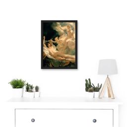 Artery8 Mythology Greek Guerin Morpheus Iris A4 Artwork Framed Wall Art Print in Black - thumbnail 2