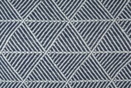 New Edge Blinds Geo Diamond Collection Cotton Throw in Blue - Size: 178 cm x 254 cm - thumbnail 2