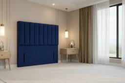 "Nexus Mattresses Ltd Kyoto Plush Divan Bed Base 2 Drawers Foot-End - 54"" Headboard in Blue - Size: Small Double" - thumbnail 8
